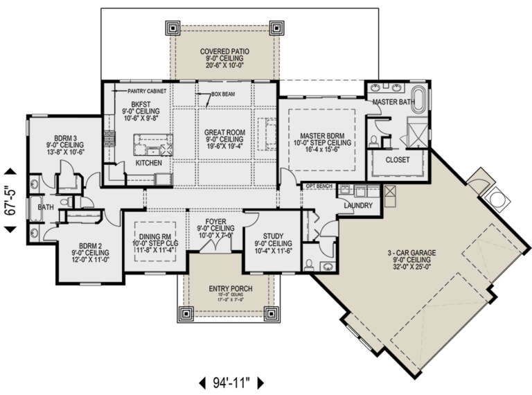 House Plan House Plan #27529 Drawing 1