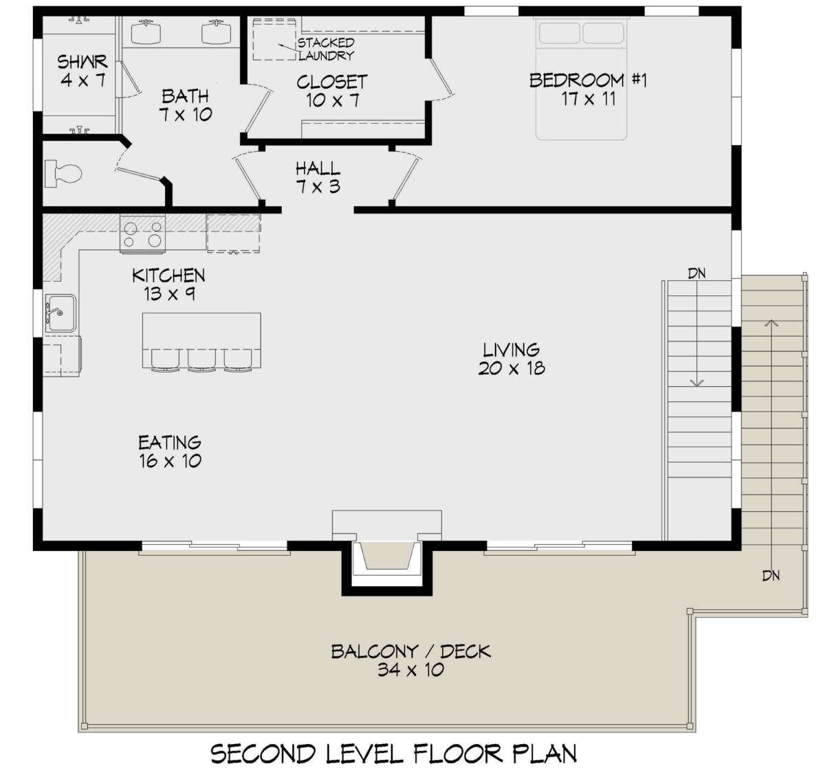 Second Floor for House Plan #940-00569