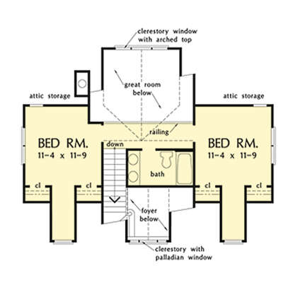 Second Floor for House Plan #2865-00303