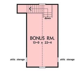 Bonus Room for House Plan #2865-00303