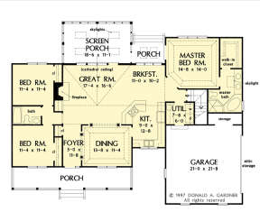 Main Floor  for House Plan #2865-00304