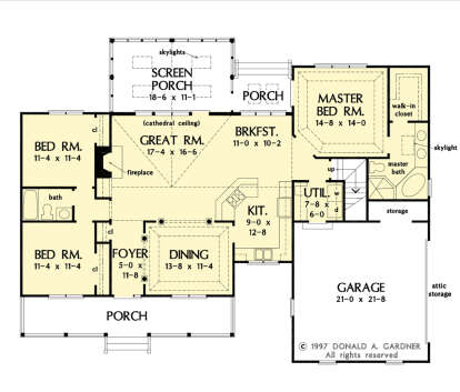 Main Floor  for House Plan #2865-00304