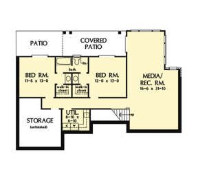 Basement for House Plan #2865-00305