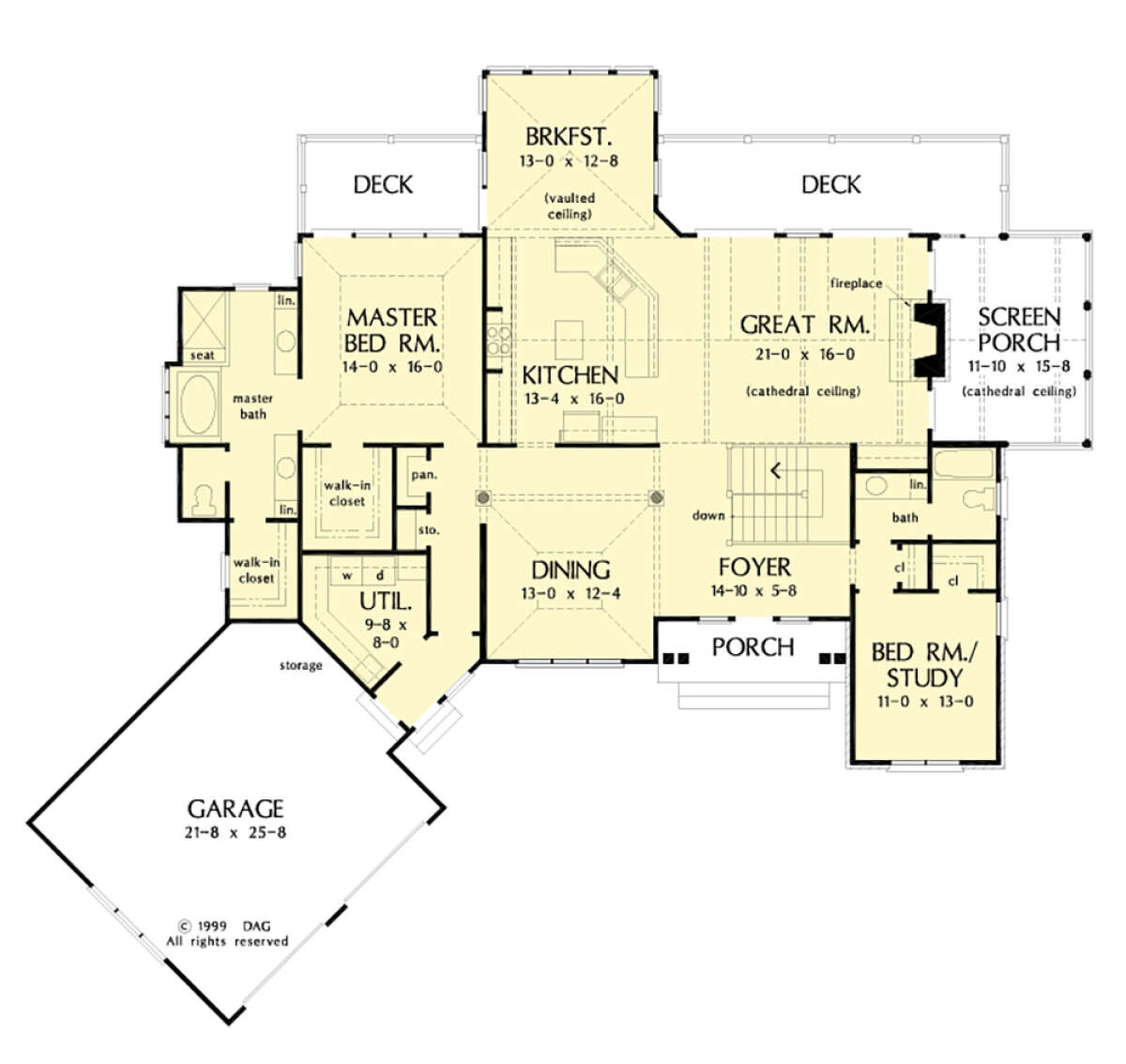 Main Floor  for House Plan #2865-00307