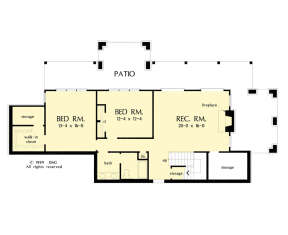 Basement for House Plan #2865-00307