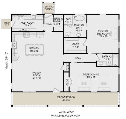 House Plan House Plan #27536 Drawing 1