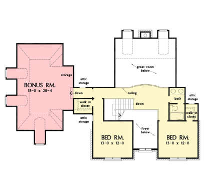 Second Floor for House Plan #2865-00308