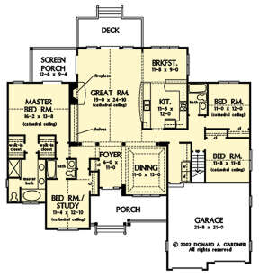 Main Floor  for House Plan #2865-00309