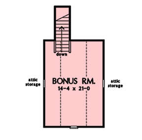 Bonus Room for House Plan #2865-00309