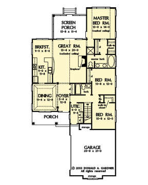 Main Floor  for House Plan #2865-00311