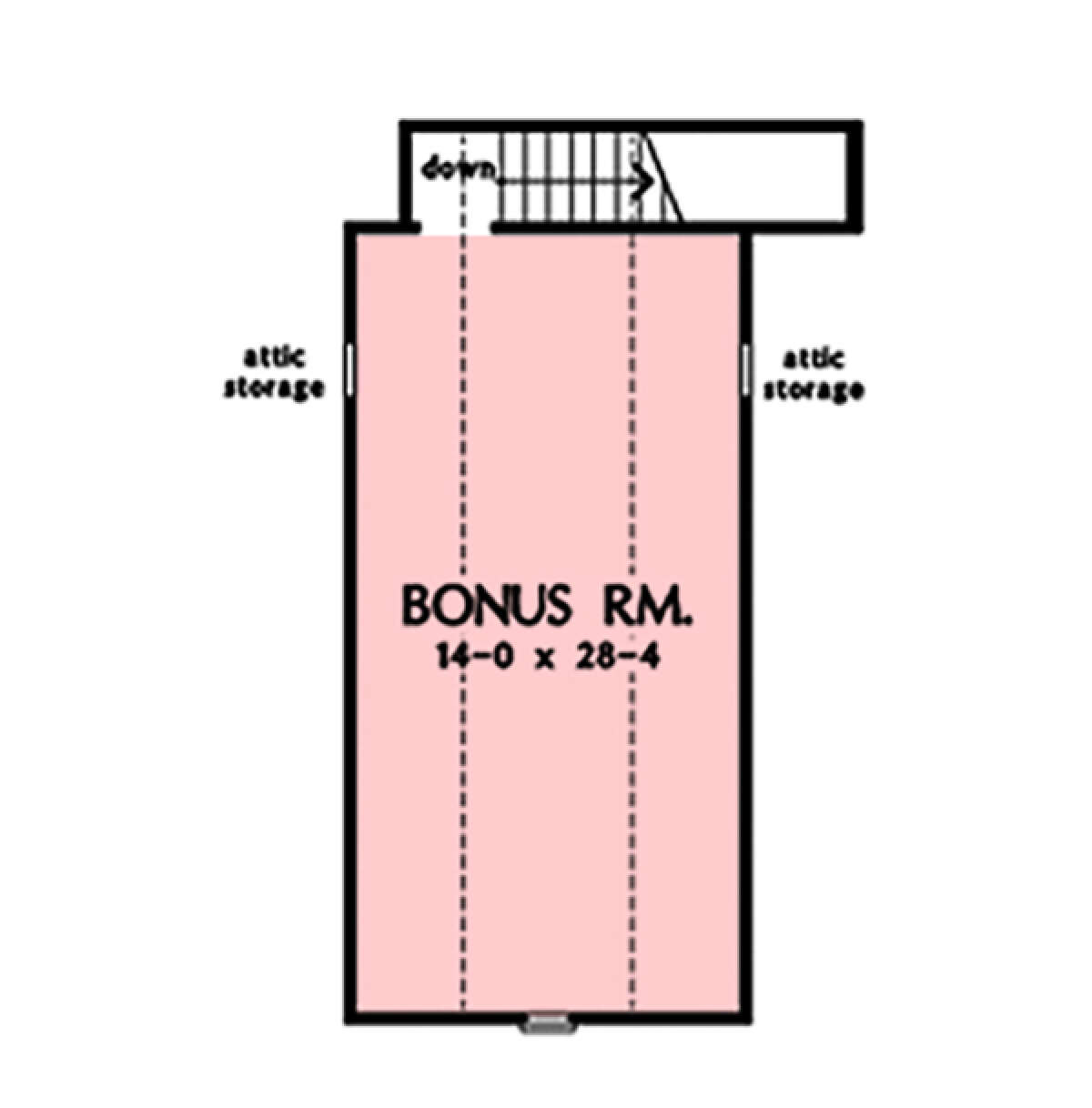 Bonus Room for House Plan #2865-00312