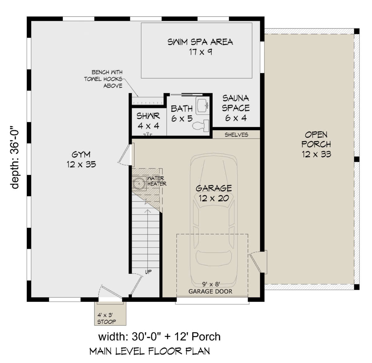 First Floor for House Plan #940-00571