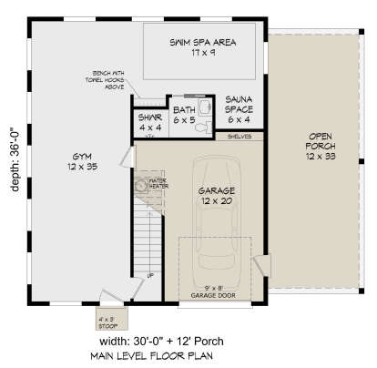 First Floor for House Plan #940-00571