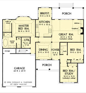 Main Floor  for House Plan #2865-00313