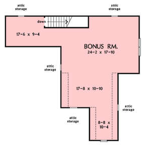 Bonus Room for House Plan #2865-00314