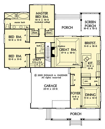 Main Floor  for House Plan #2865-00315