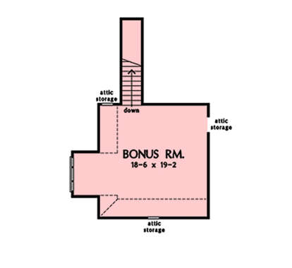 Bonus Room for House Plan #2865-00315