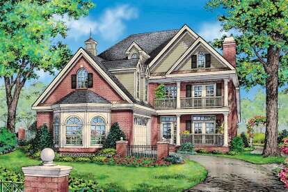 French Country House Plan #2865-00317 Elevation Photo