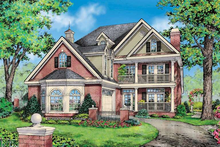 French Country House Plan #2865-00317 Elevation Photo