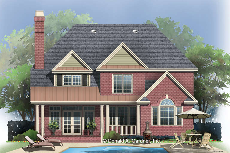 French Country House Plan #2865-00317 Elevation Photo