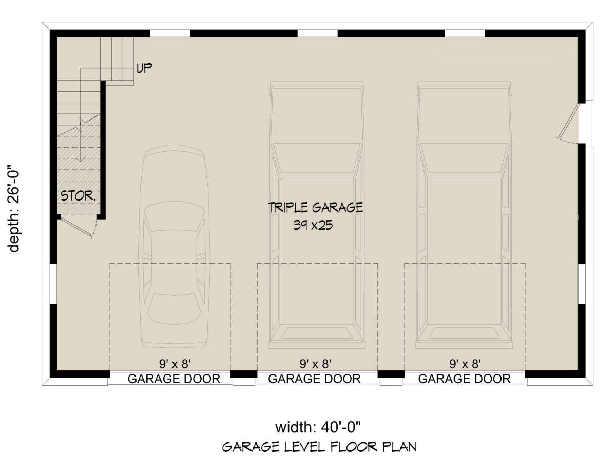 Garage Floor for House Plan #940-00572