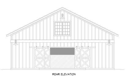 Barn House Plan #940-00573 Elevation Photo