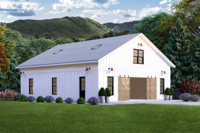 Barn House Plan #940-00573 Elevation Photo