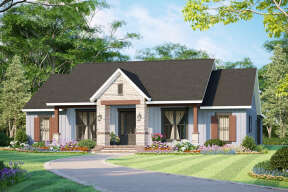 Craftsman House Plan #348-00307 Elevation Photo
