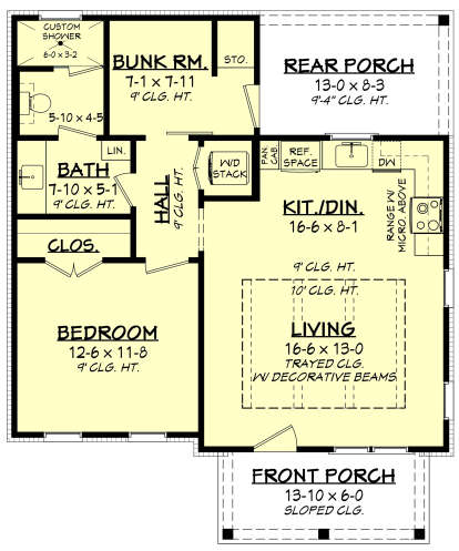 Main Floor  for House Plan #041-00292