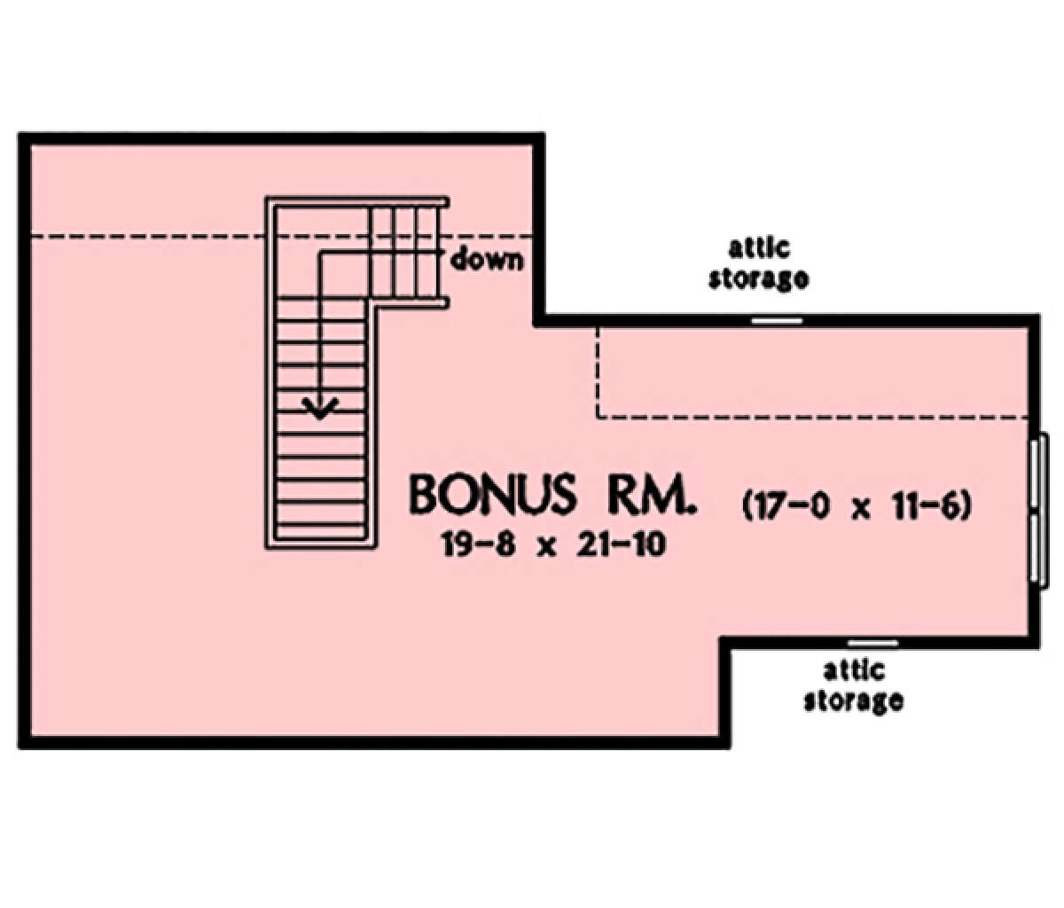 Bonus Room for House Plan #2865-00318