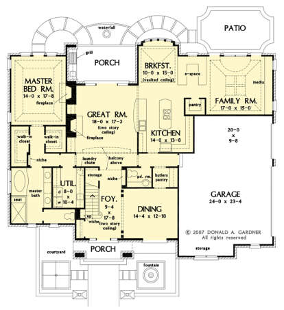 Main Floor  for House Plan #2865-00319