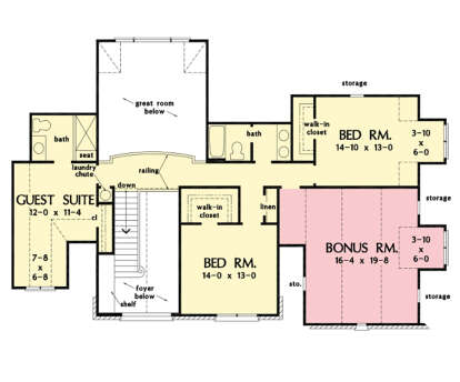 Second Floor for House Plan #2865-00319