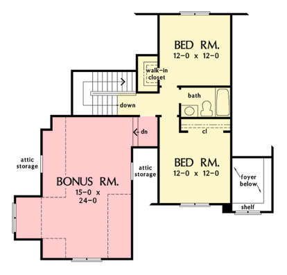 Second Floor for House Plan #2865-00320