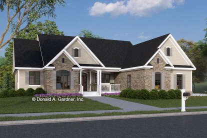 Craftsman House Plan #2865-00321 Elevation Photo