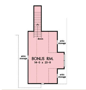 Bonus Room for House Plan #2865-00321