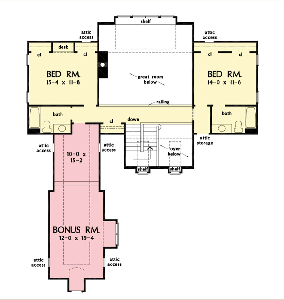 Second Floor for House Plan #2865-00322