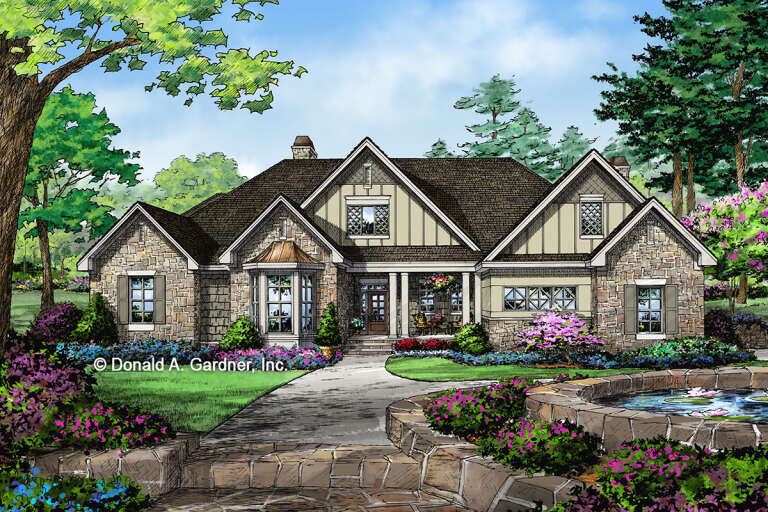House Plan House Plan #27558 Front Elevation 