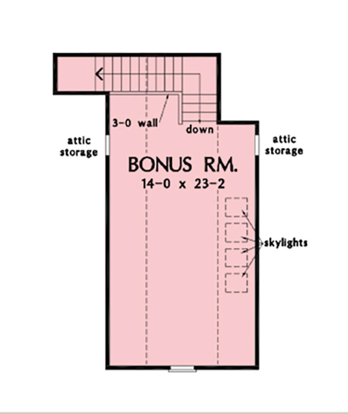 Bonus Room for House Plan #2865-00323