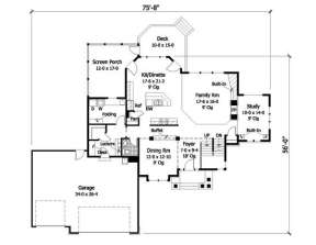Main Floor for House Plan #098-00019