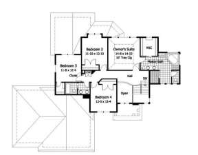 Second Floor for House Plan #098-00019