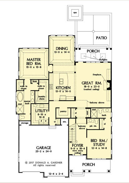 Main Floor  for House Plan #2865-00325