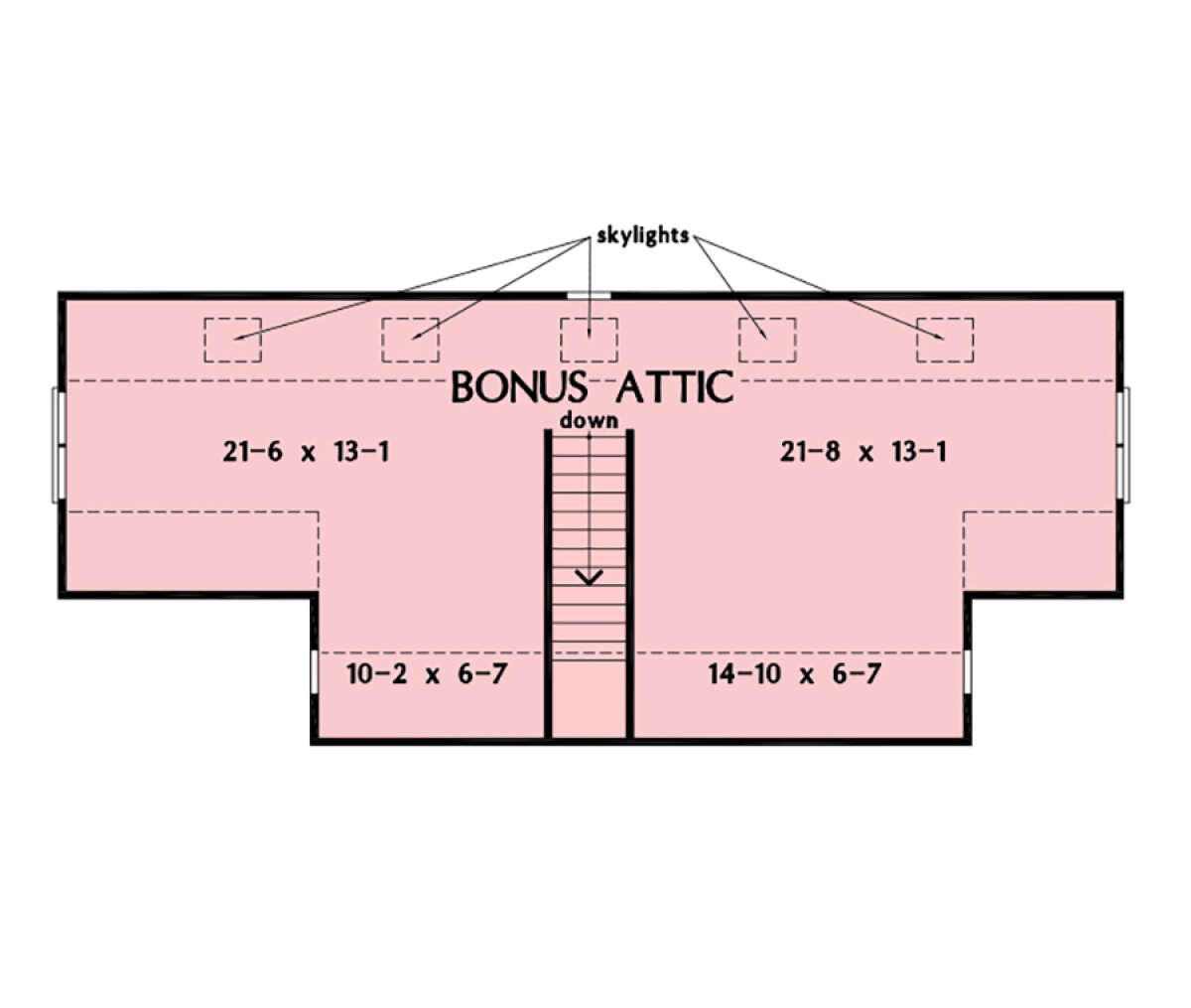 Attic Space for House Plan #2865-00325