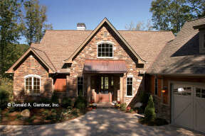 Lake Front House Plan #2865-00326 Elevation Photo