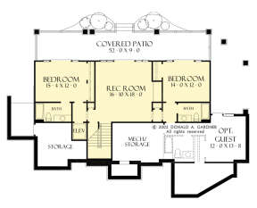 Basement for House Plan #2865-00326