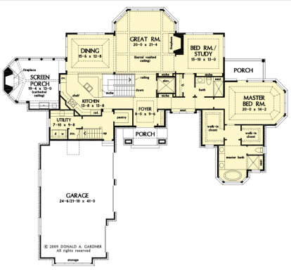 Main Floor  for House Plan #2865-00327