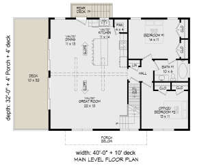 Main Floor  for House Plan #940-00576