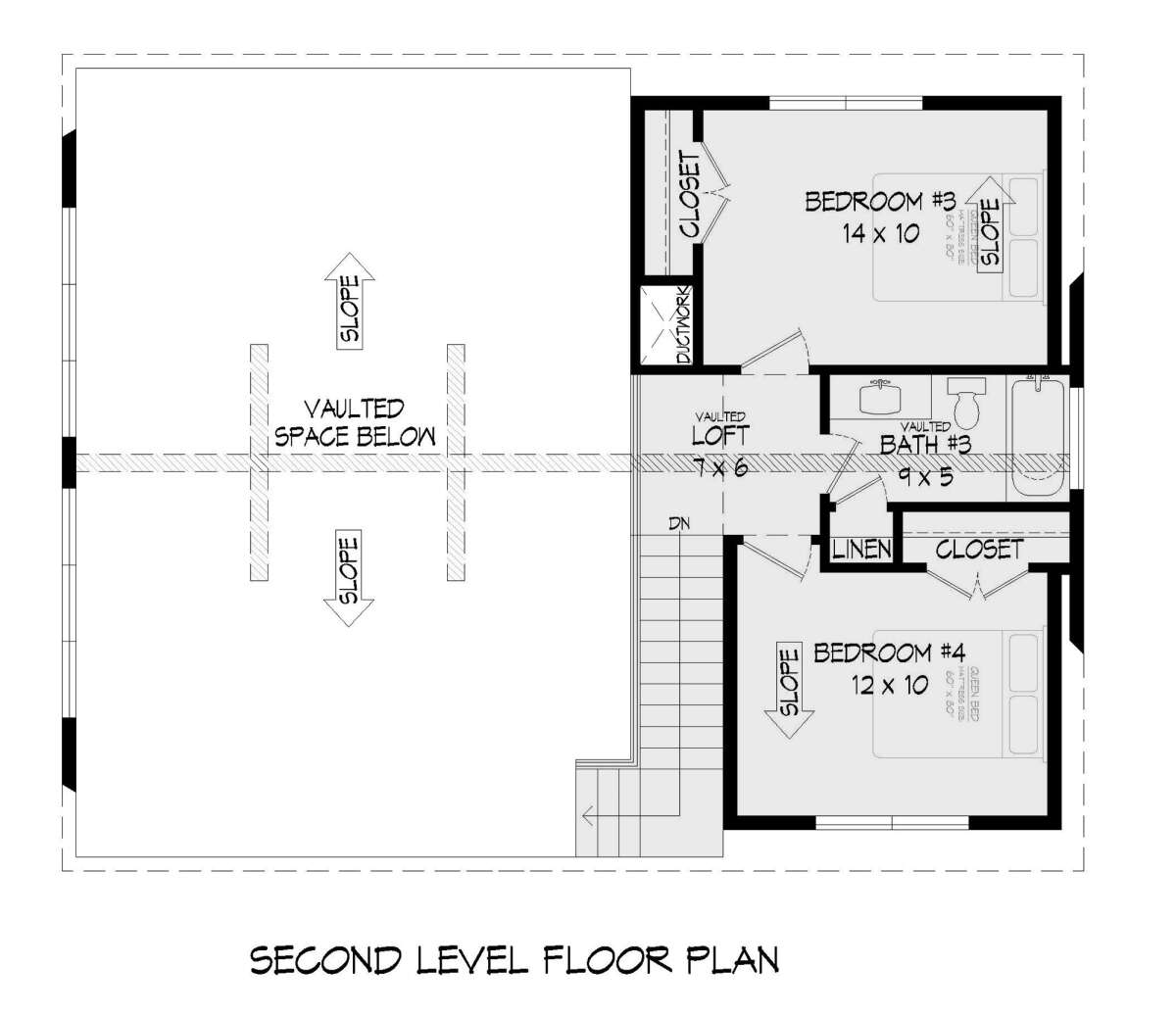 Second Floor for House Plan #940-00576