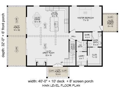 Main Floor  for House Plan #940-00577