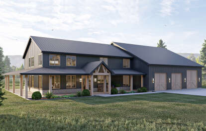 Barn House Plan #963-00665 Elevation Photo