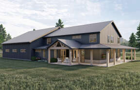 Barn House Plan #963-00665 Elevation Photo
